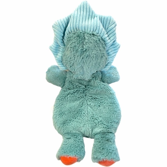 MARY Meyer Pebblesaurus Lovey Blue Triceratops Dinosaur Plush Security Blanket - Picture 5 of 11